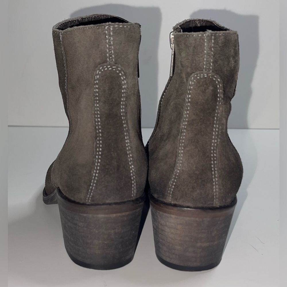 All Saints Jodphur Dark Brown Suede Ankle Boots Size 37 - Picture 5 of 6